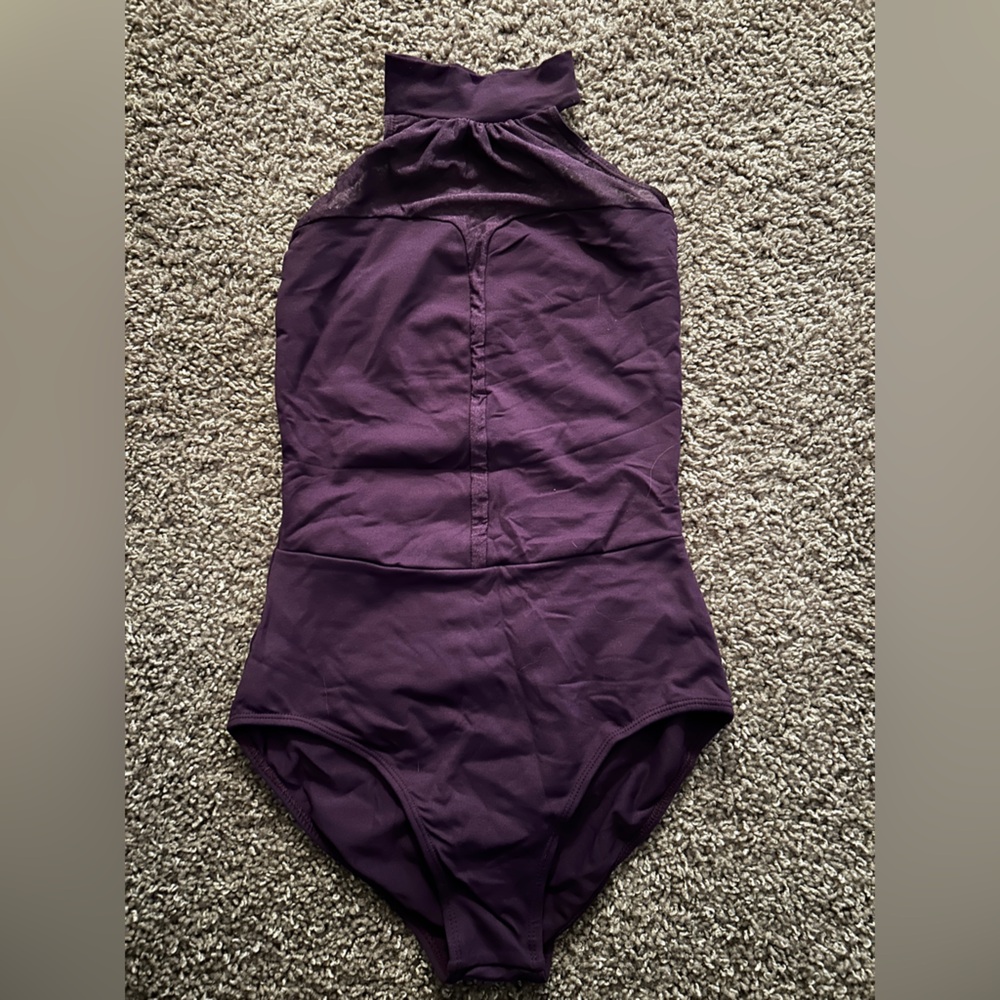 High Neck Deep V Leotard